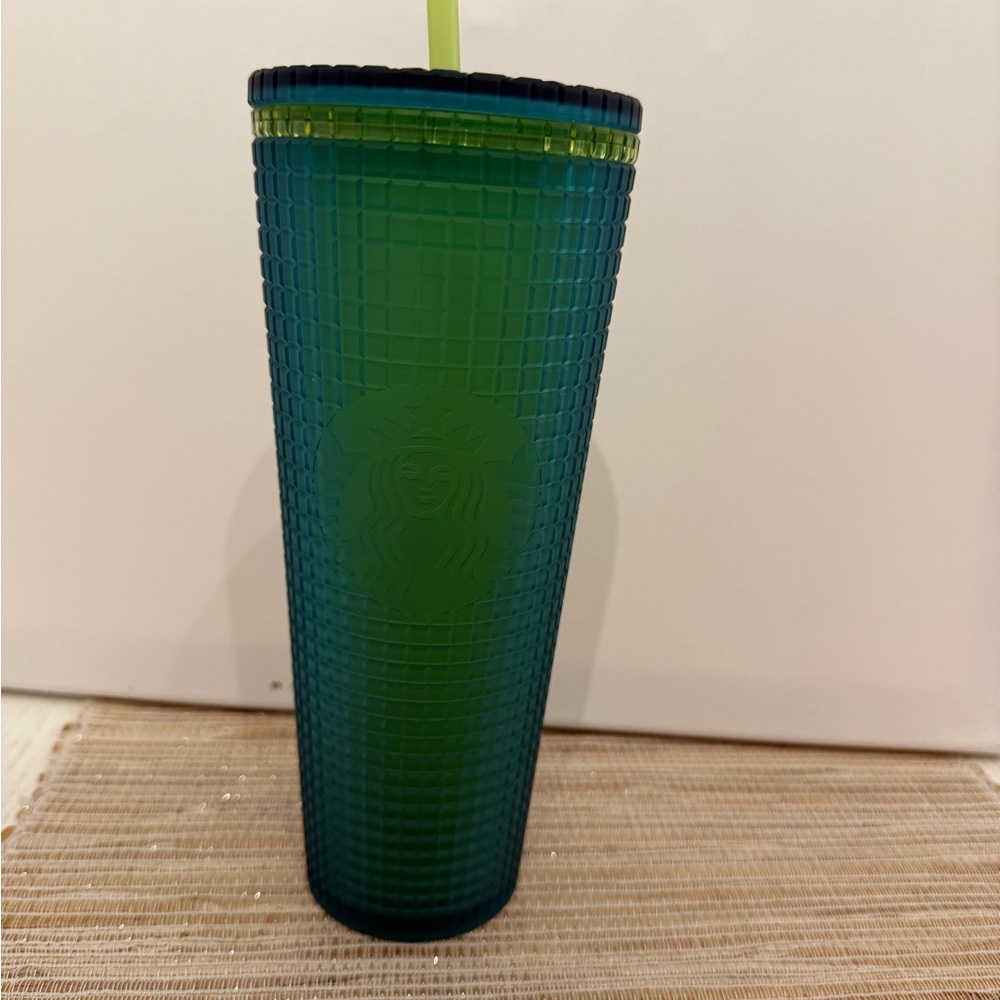 Starbucks Teal and Navy Tumbler